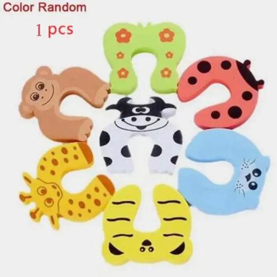 Anti-Pinch Door Finger Protector - Cartoon Foam Door Stopper for Kids — view 8 of baby safety
