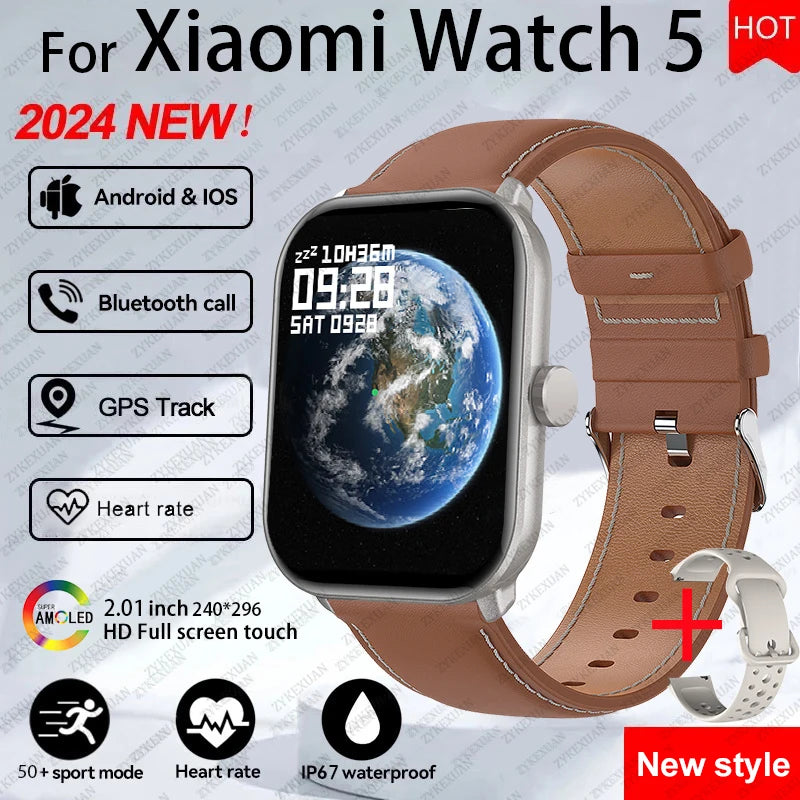 For Xiaomi Watch 5 Global — AMOLED Smart Watch HD Bluetooth Call GPS Smartwatch — view 14 of smart watches
