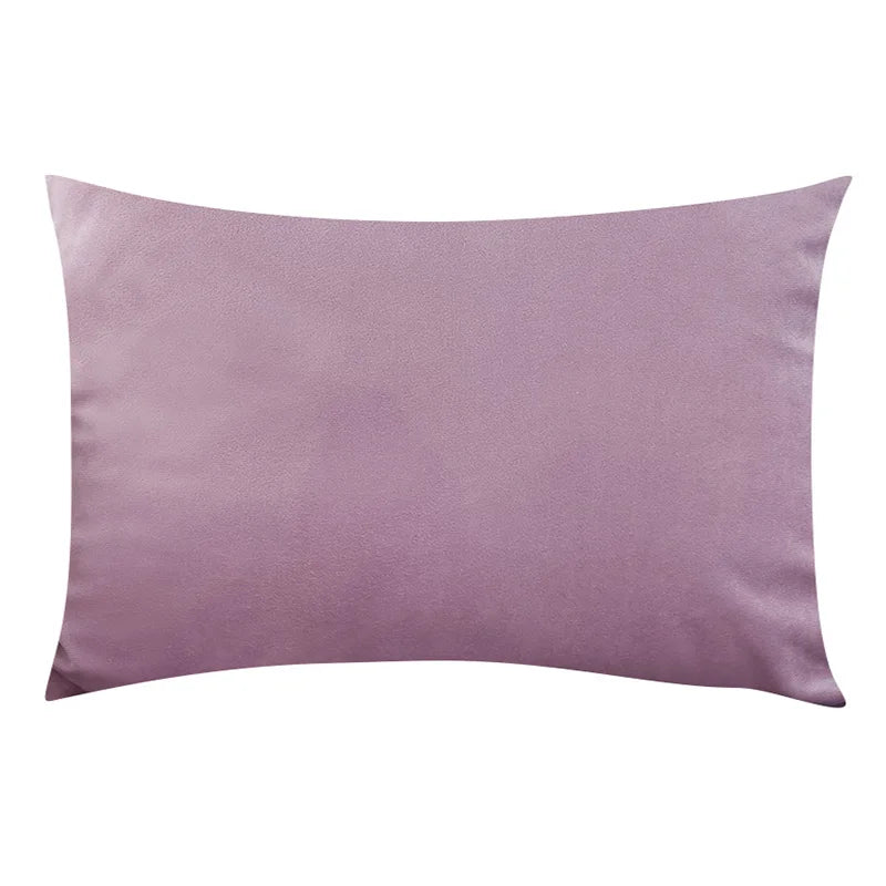 Velvet Plaid Cushion Cover &mdash; 30&times;50 cm Nordic Decorative Pillowcase for Sofa &amp; Bed