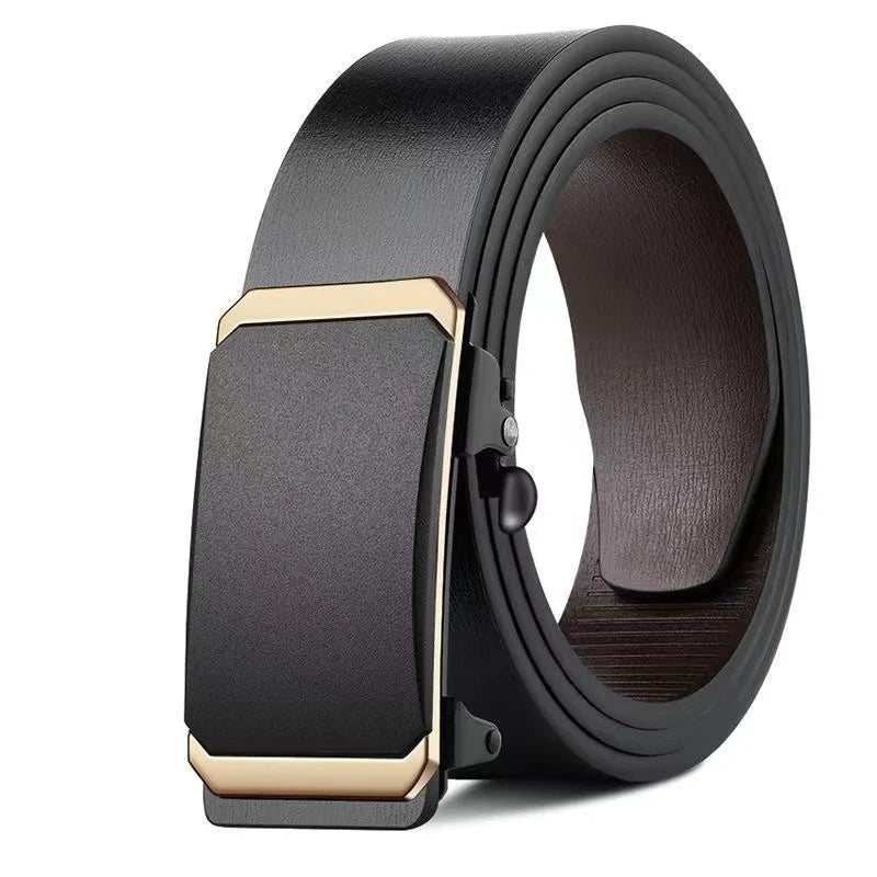 Belts Luxury-inspired Men's Genuine Leather Belt — Automatic Buckle Luxury — view 9 of belts