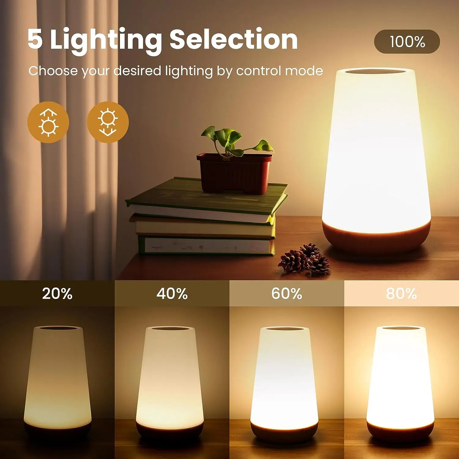 RGB LED Night Light &mdash; 13-Color Remote-Control USB Rechargeable Touch Dimmable Portable Lamp — view 4 of led &amp; smart lighting