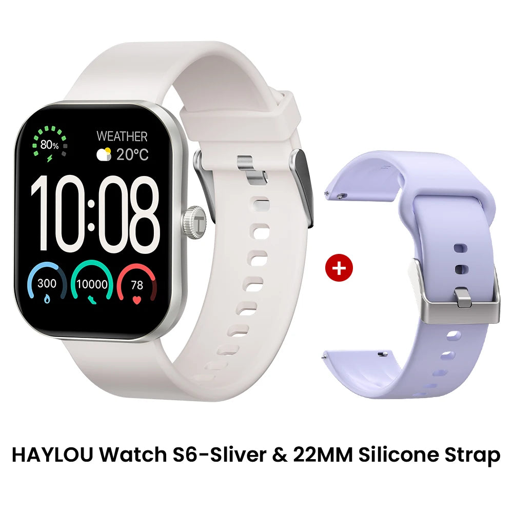 HAYLOU Watch S6 Smart Watch — 2.01in HD Bluetooth Voice Calling IP68 Smartwatch