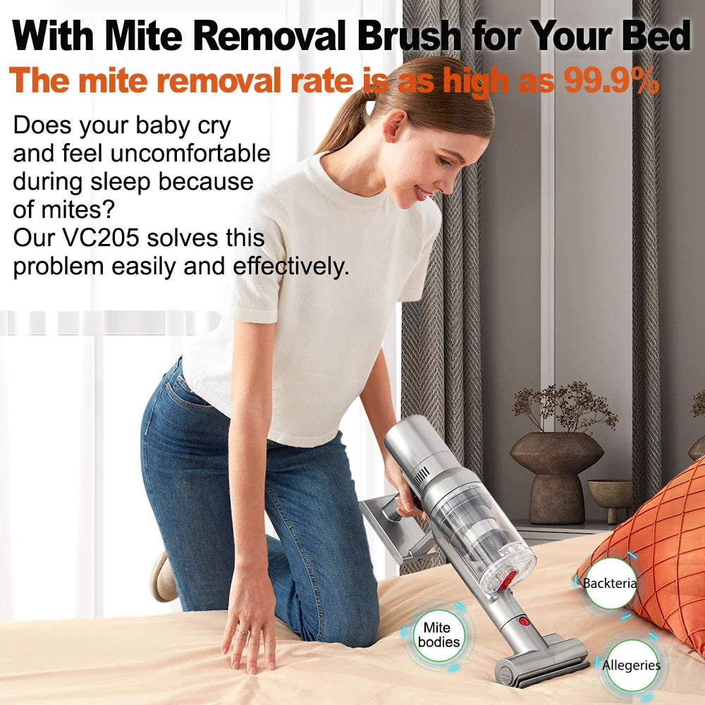 27000PA Cordless Handheld Vacuum – Touchscreen Smart Sensor Auto-Speed for Bed & Carpet — view 2 of electronics & gadgets