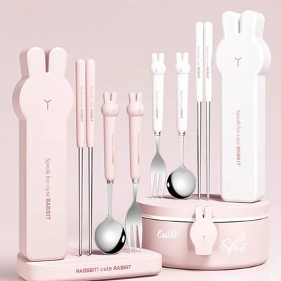 Portable 304 Stainless Steel Cutlery Set &mdash; Reusable Fork, Spoon &amp; Chopsticks with Case — view 1 of dining & tableware