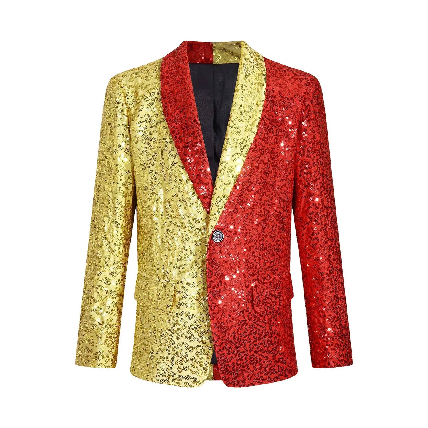 Shine Bright with the Kids' Boys Sequins Suit Blazer – Perfect for Special Occasions!