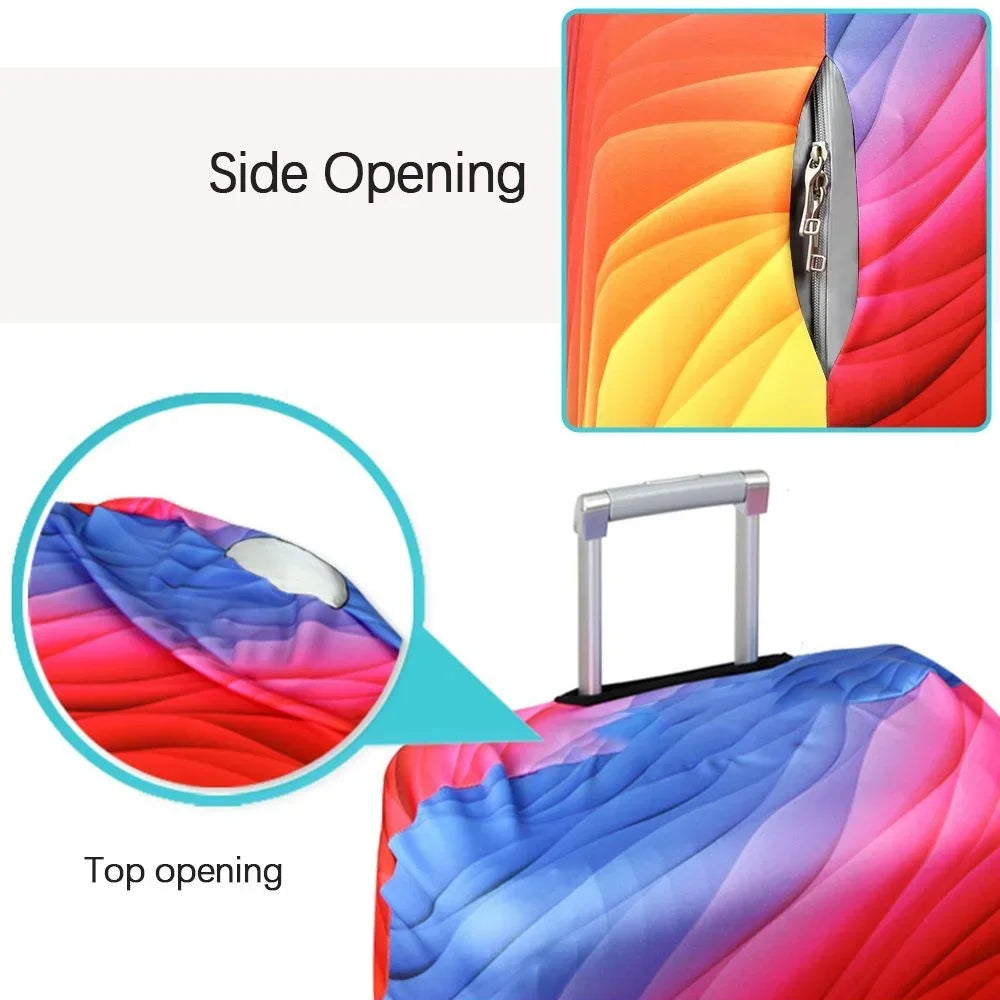 Stretch fabric luggage cover suitcase protector for 18 to 32 inch bags — view 3