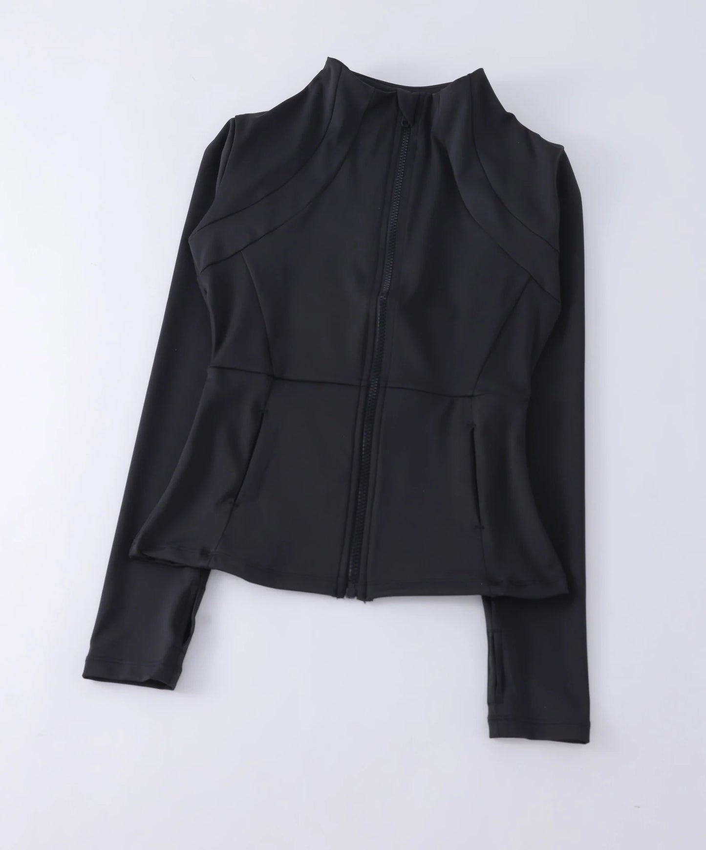 Women’s High-Elastic Yoga Coat — Round-Neck Loose Long-Sleeve Fitness Top — view 13 of sports & fitness