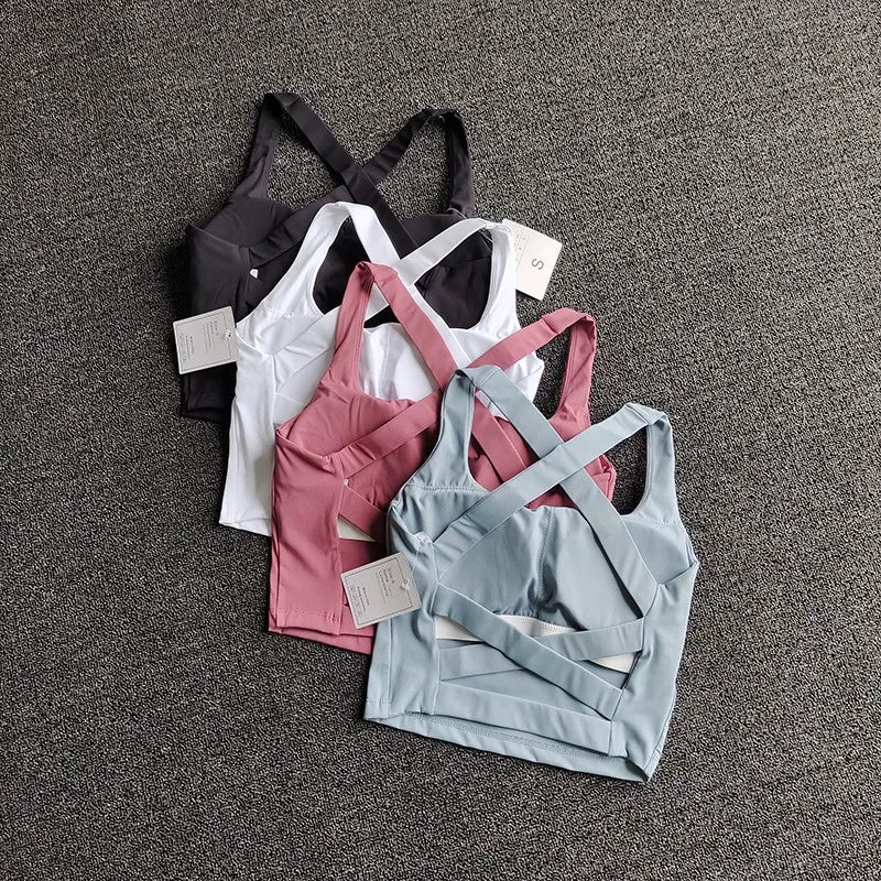 Women&rsquo;s Push-Up Yoga Bra &mdash; Fitness Bralette Breathable Running Vest Gym Underwear — view 3 of sports bras