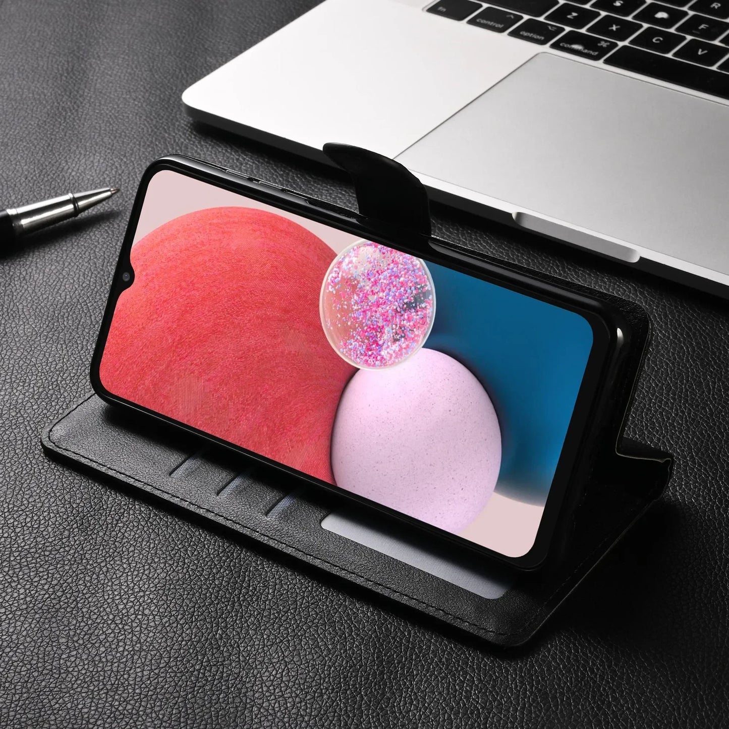 for Samsung Galaxy A-Series Leather Wallet Flip Case — A12 to A54 — view 5 of phone cases