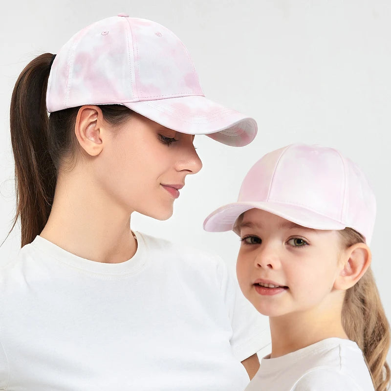 Mother Kids Baseball Caps for Girls Accessories Summer Child Girl Sun Hat Sports Travel Children Cap Adjustable 53/56cm