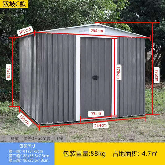 with roll up door 8*12 sheds & storage modern $20 metal outdoor bike solution prefab easy assemble galvanized metal storage shed