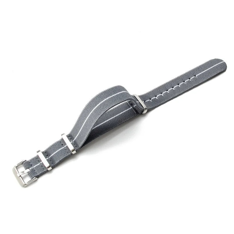 Elastic Woven NATO Watch Strap — 18mm 20mm 22mm Breathable Nylon Universal Wristband — view 10 of watch straps