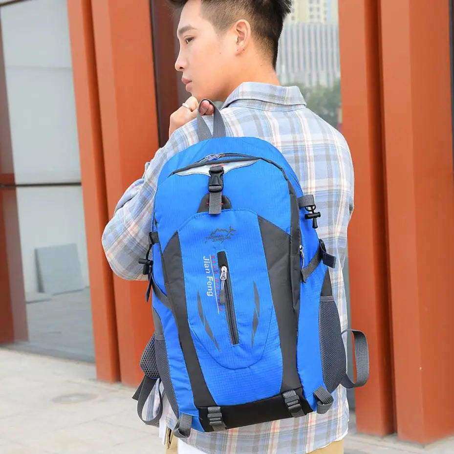 40L Lightweight Hiking Backpack — Waterproof Mountaineering Travel Bag — view 5 of outdoor sports