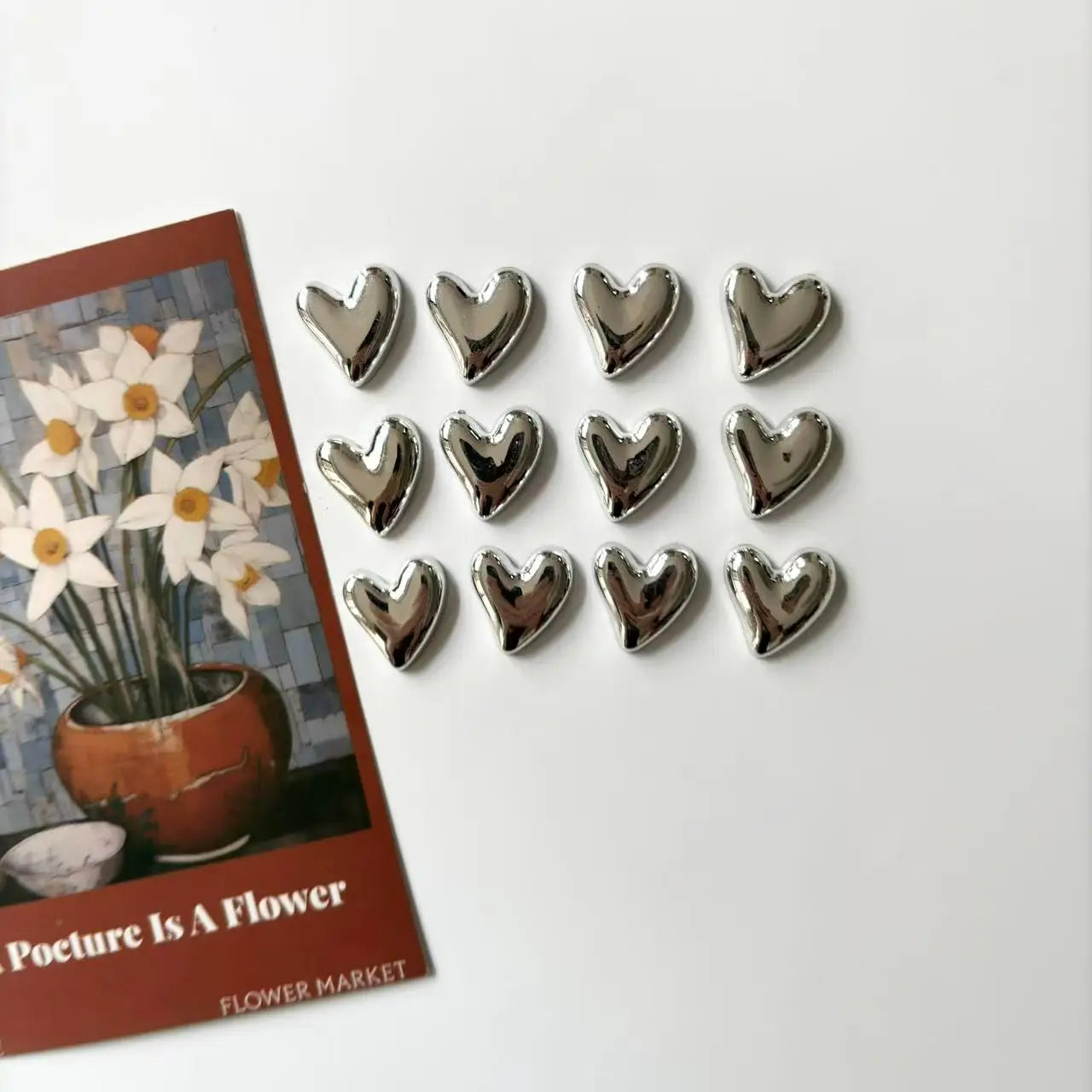 Home Decor Heart-Shaped Fridge Magnets — 6/12 Pcs Cute Decorative Stickers for Kitchen, Home & Office — view 12 of home decor
