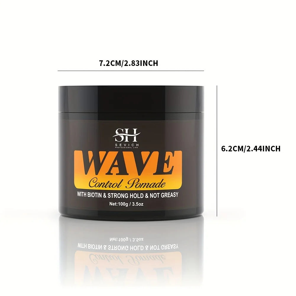 360 Waves Pomade Set (100g) – Wave Control + Brush — view 9 of beauty & personal care
