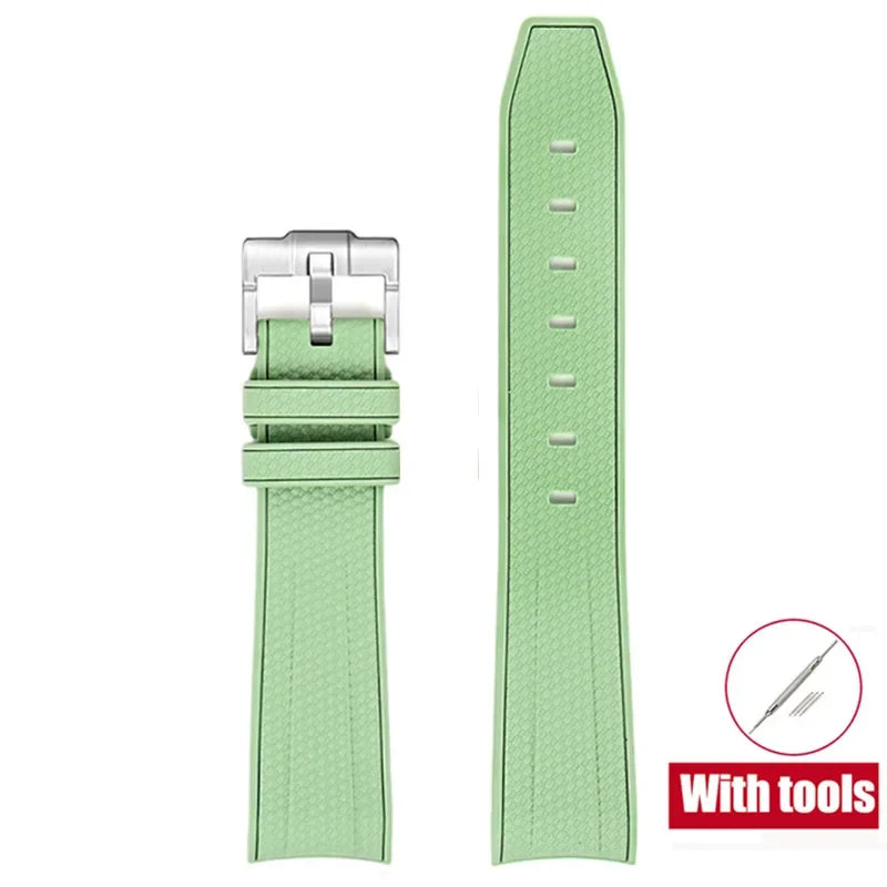 MoonSwatch Diving Strap — 20mm Curved-End Rubber Watch Band for Omega x Swatch