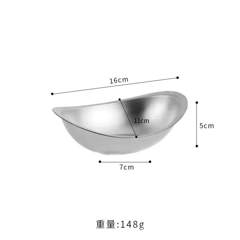 Golden Ingot Bowl — 304 Stainless Steel Korean Salad & Dessert Snack Bowl — view 6 of dining & tableware
