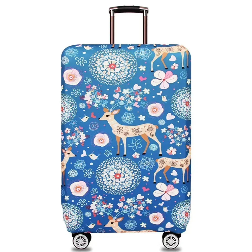Luggage Cover Stretch Fabric Suitcase Protector Baggage Dust Case Cover Suitable for18-32 Inch Suitcase Case Travel \[p';[[l — view 11 of product