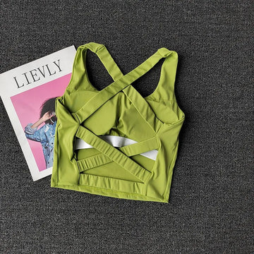 Women&rsquo;s Push-Up Yoga Bra &mdash; Fitness Bralette Breathable Running Vest Gym Underwear — view 1 of sports bras