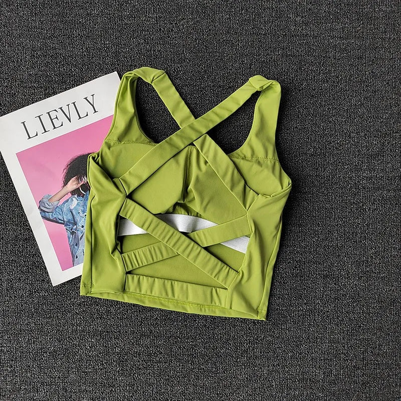 Women&rsquo;s Push-Up Yoga Bra &mdash; Fitness Bralette Breathable Running Vest Gym Underwear — view 1 of sports bras