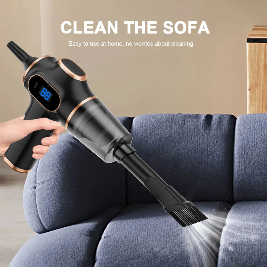 Wireless Mini Vacuum Cleaner (ABS) – High-Power Portable Vacuum for Car, Sofa & Office — view 2 of electronics & gadgets