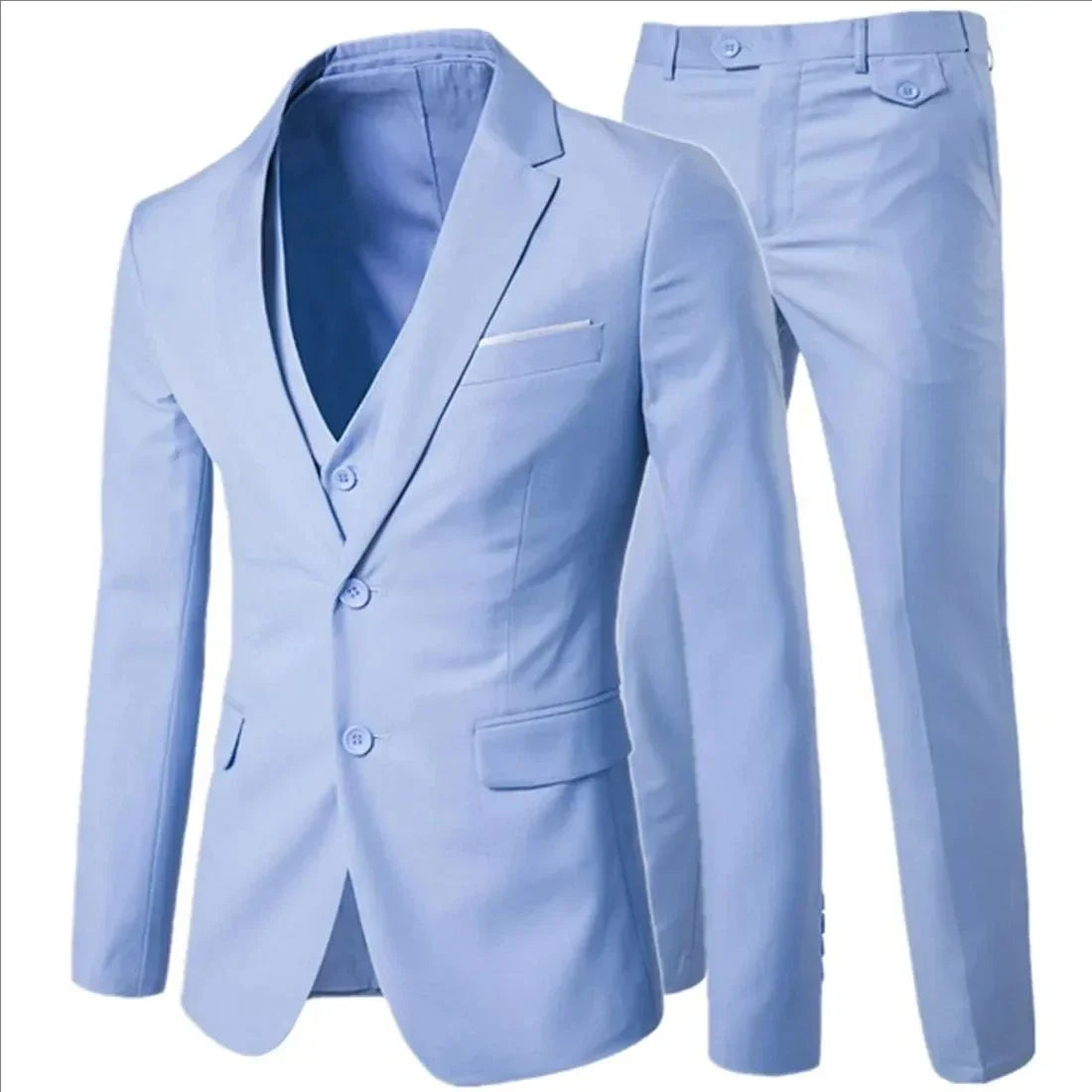 Men Suits For Wedding Elegant 3 Pieces 2 Set Jackets Vest Pants Luxury Blazers Outfit Fashion Classic Full 2024 Formal Costume