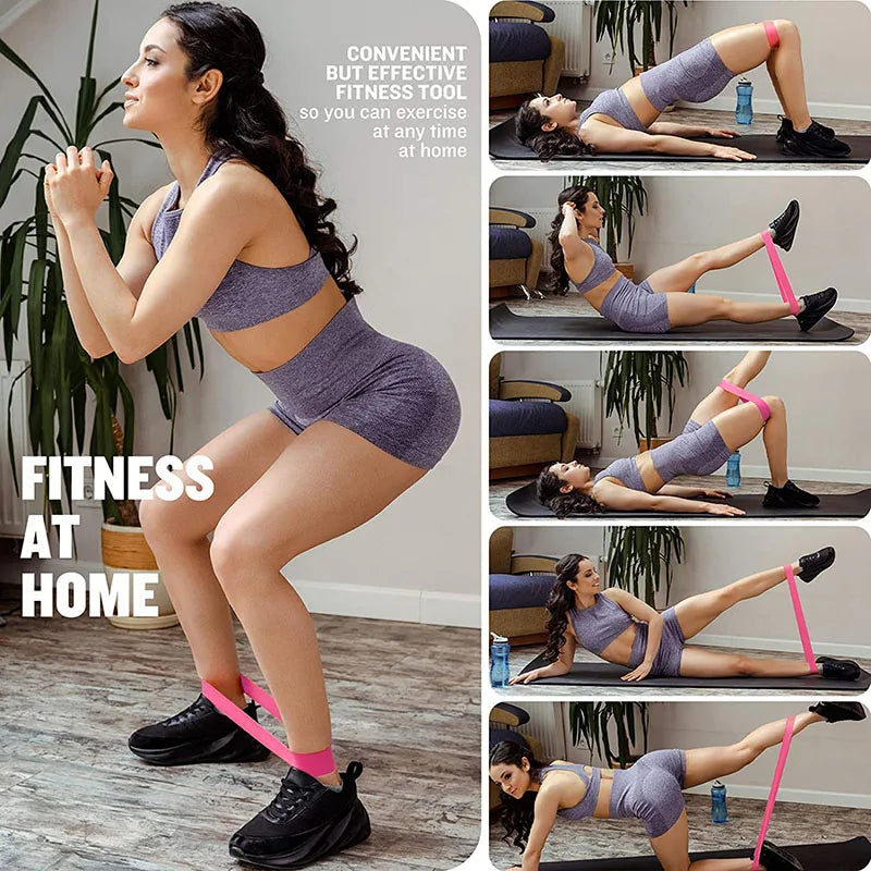 Resistance Bands — 5-Level Loop Band Starter Kit, Beginner Workout Set — view 6 of sports & fitness