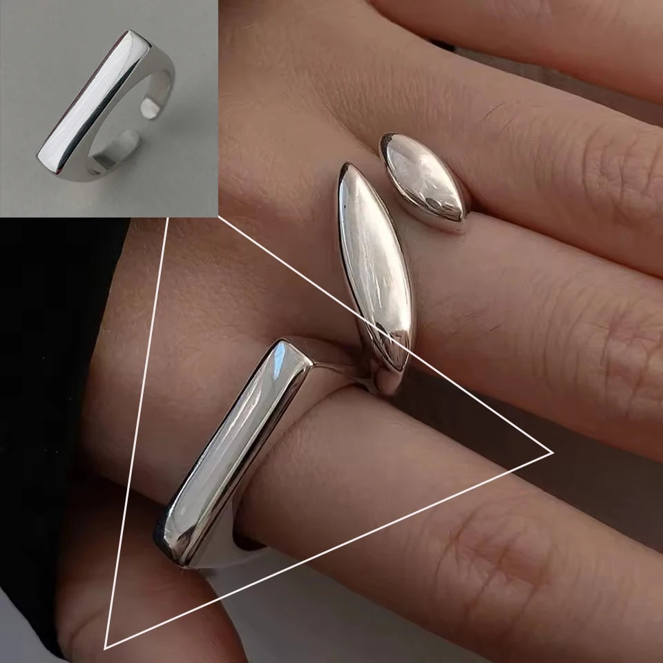 VENTFILLE Women's 925 Sterling Silver Flower Ring — Hollow Retro Fine Jewelry Gift