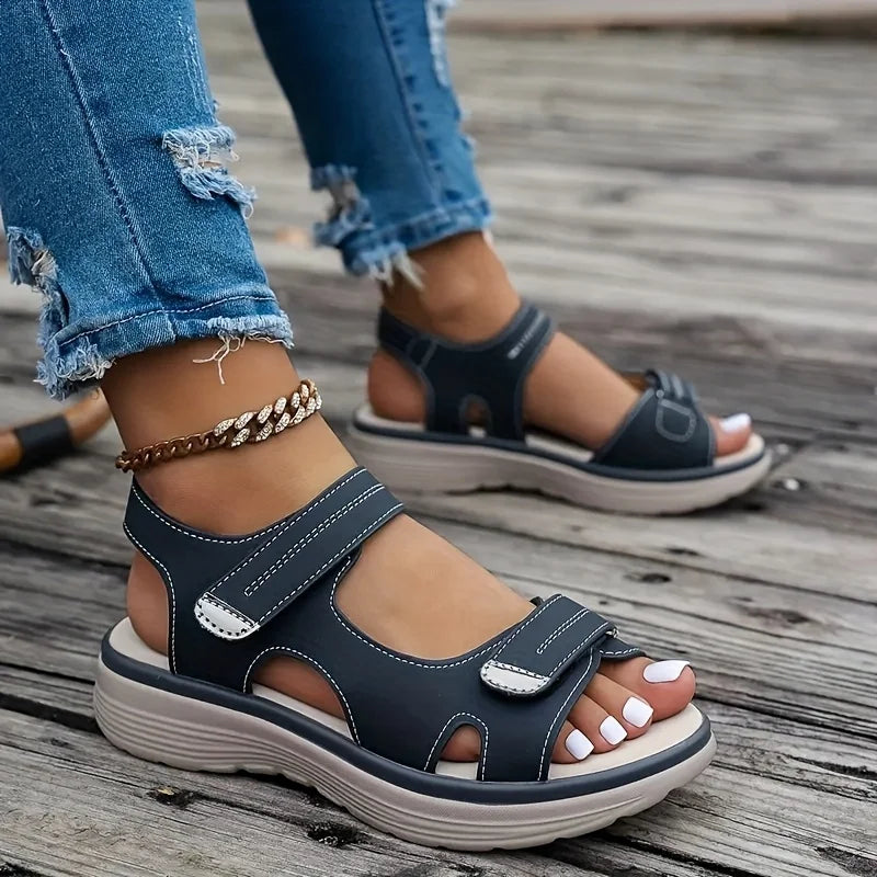 Summer Sandals Plus-Size Wedge Beach Shoes — 2026 Lightweight Platform Sandals for Women — view 5 of summer sandals