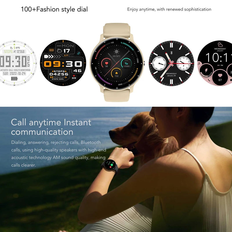 2026 Men's Ultra-Slim Smart Watch — 100+ Sports Modes AI Voice Bluetooth Smartwatch — view 4 of smart watches