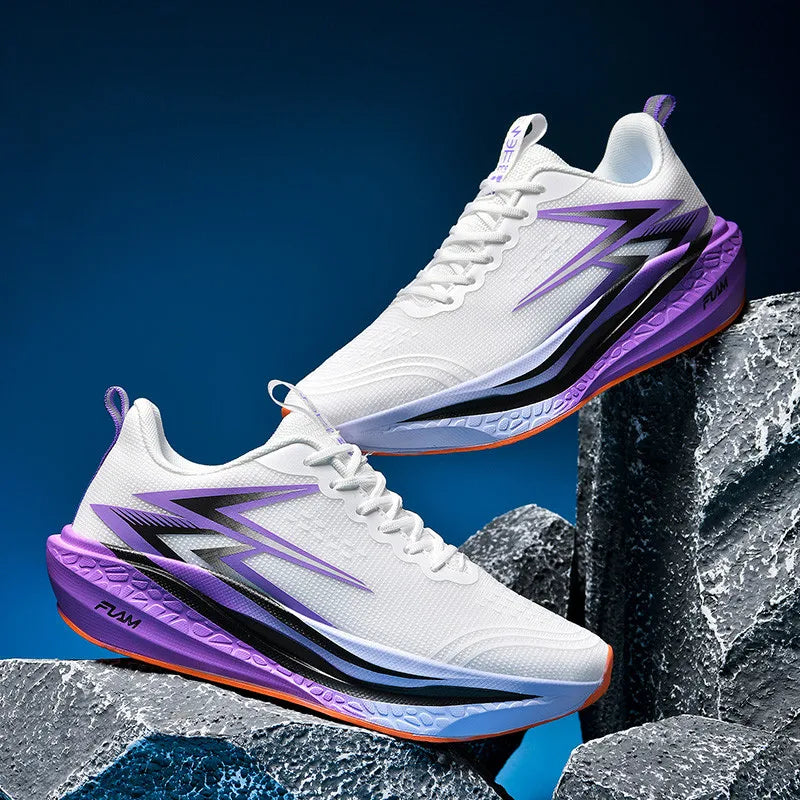 Carbon Board Running Sneakers — Marathon Lightweight Non-Skid Breathable Trainers — view 5 of sneakers