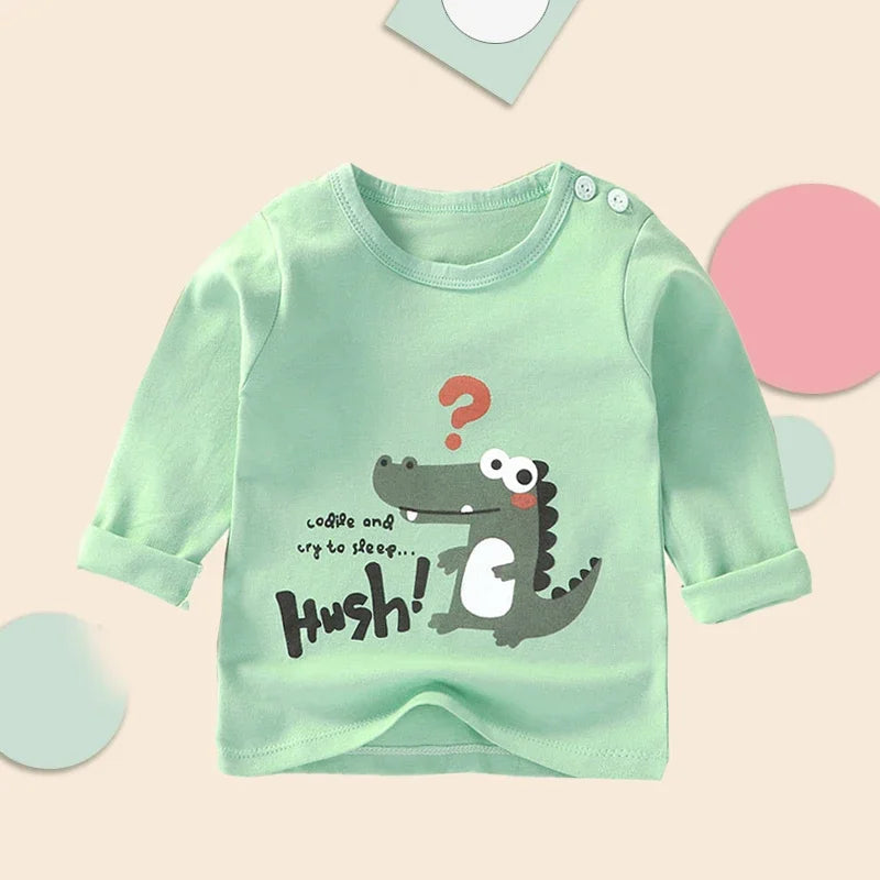 Children's Clothing Boys Girls T-Shirt kids clothes Cartoon Tops Long Sleeve Baby Clothing Autumn Winter