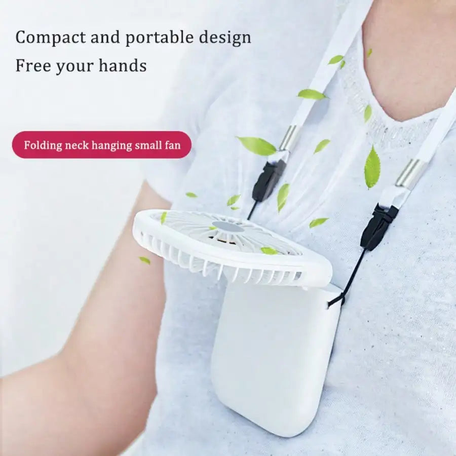 Portable Handheld Mini Fan, USB Rechargeable Foldable Desk Fan — view 3 of personal fans