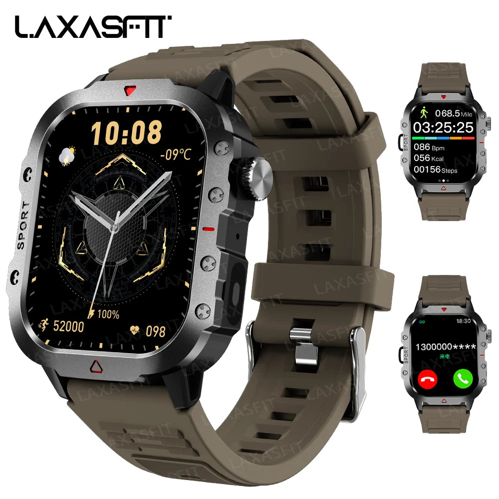 LAXASFIT Men's Sports Smart Watch — 1.71in Blood Oxygen LED Flashlight Smartwatch — view 13 of smart watches