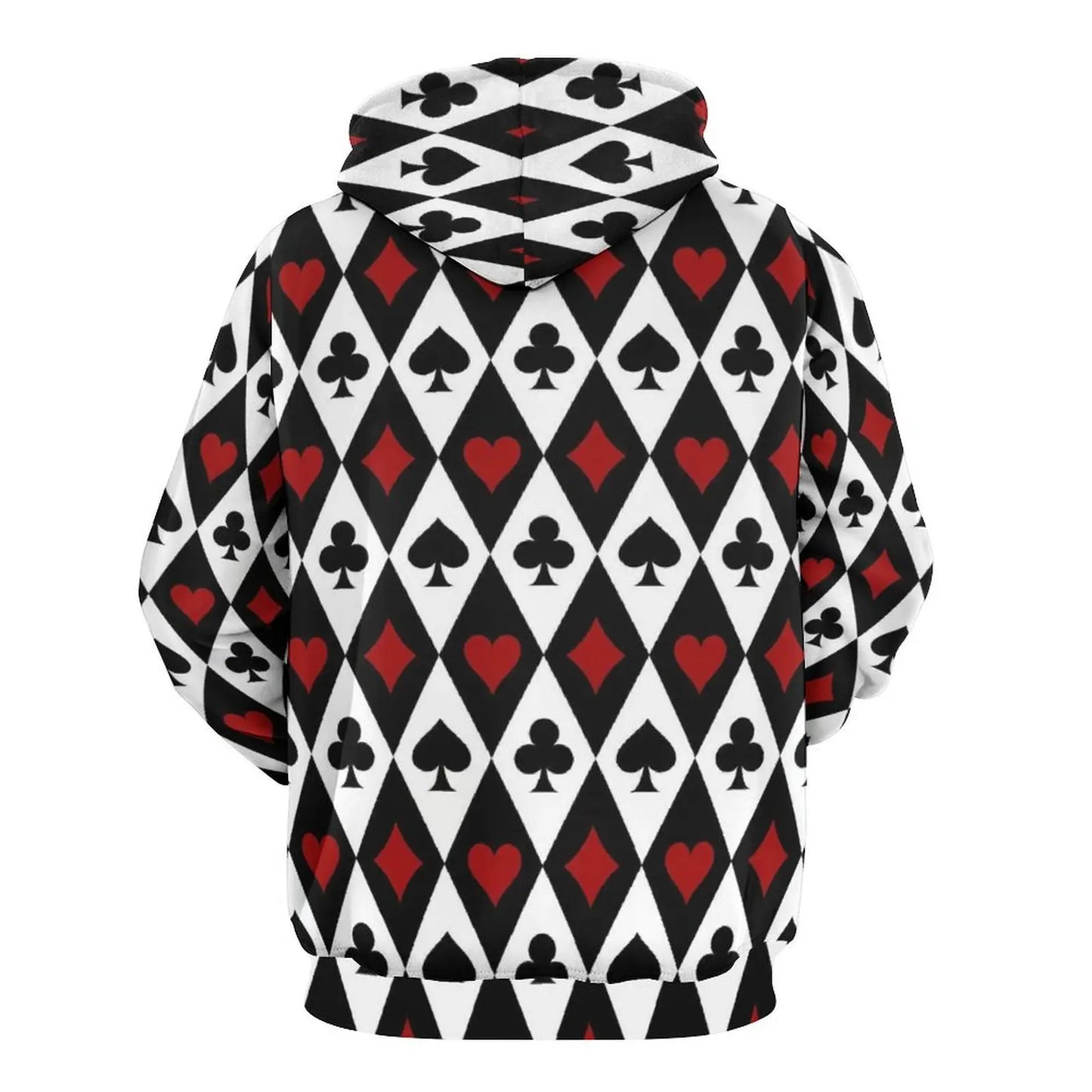 Poker Cards Suits Hoodies Playing Card Street Style Casual Hoodie Long Sleeve Aesthetic Graphic Sweatshirts Birthday Gift