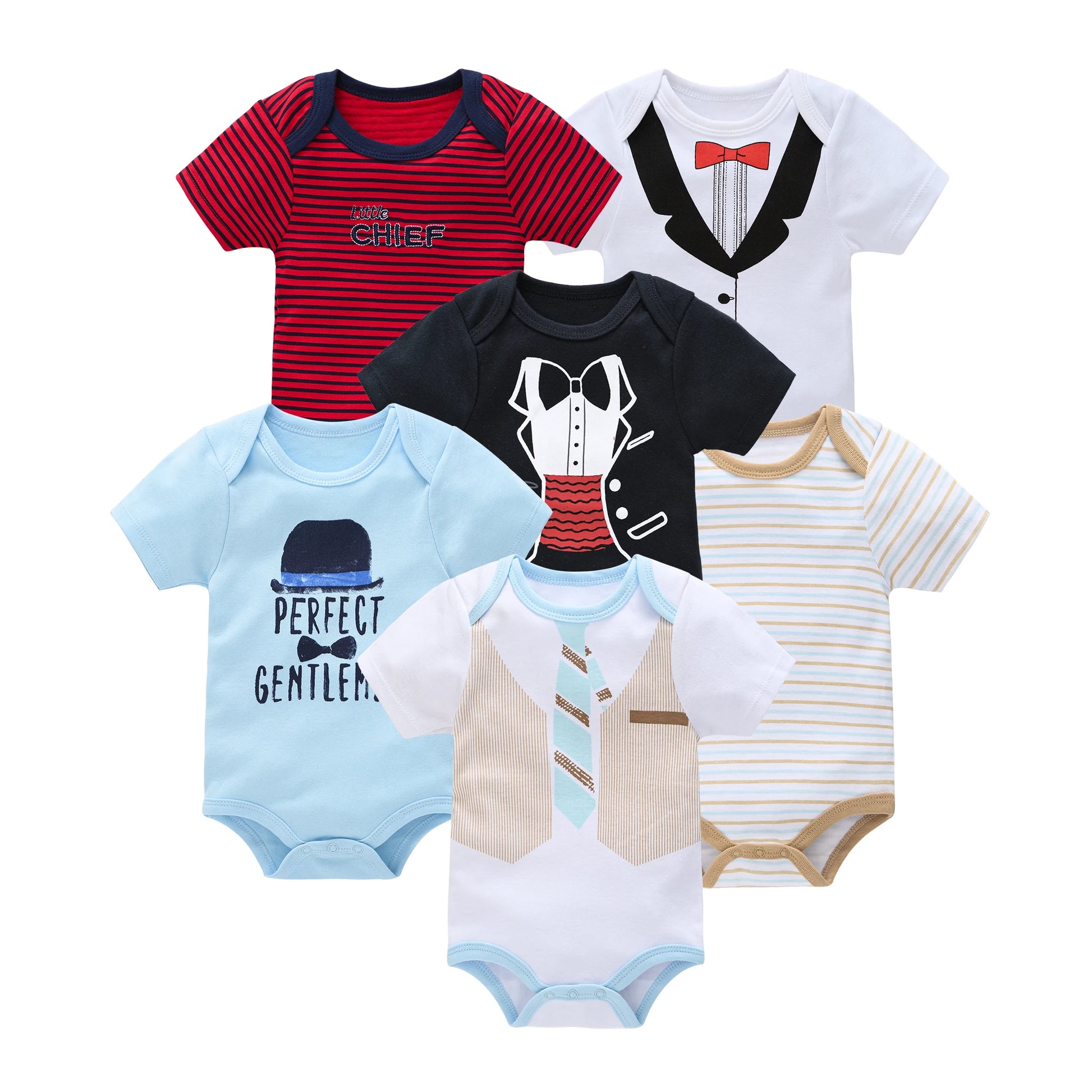 Baby Girls Cotton Bodysuit 3 & 6 Pack - Short Sleeve Newborn Onesies — view 16 of baby bodysuits