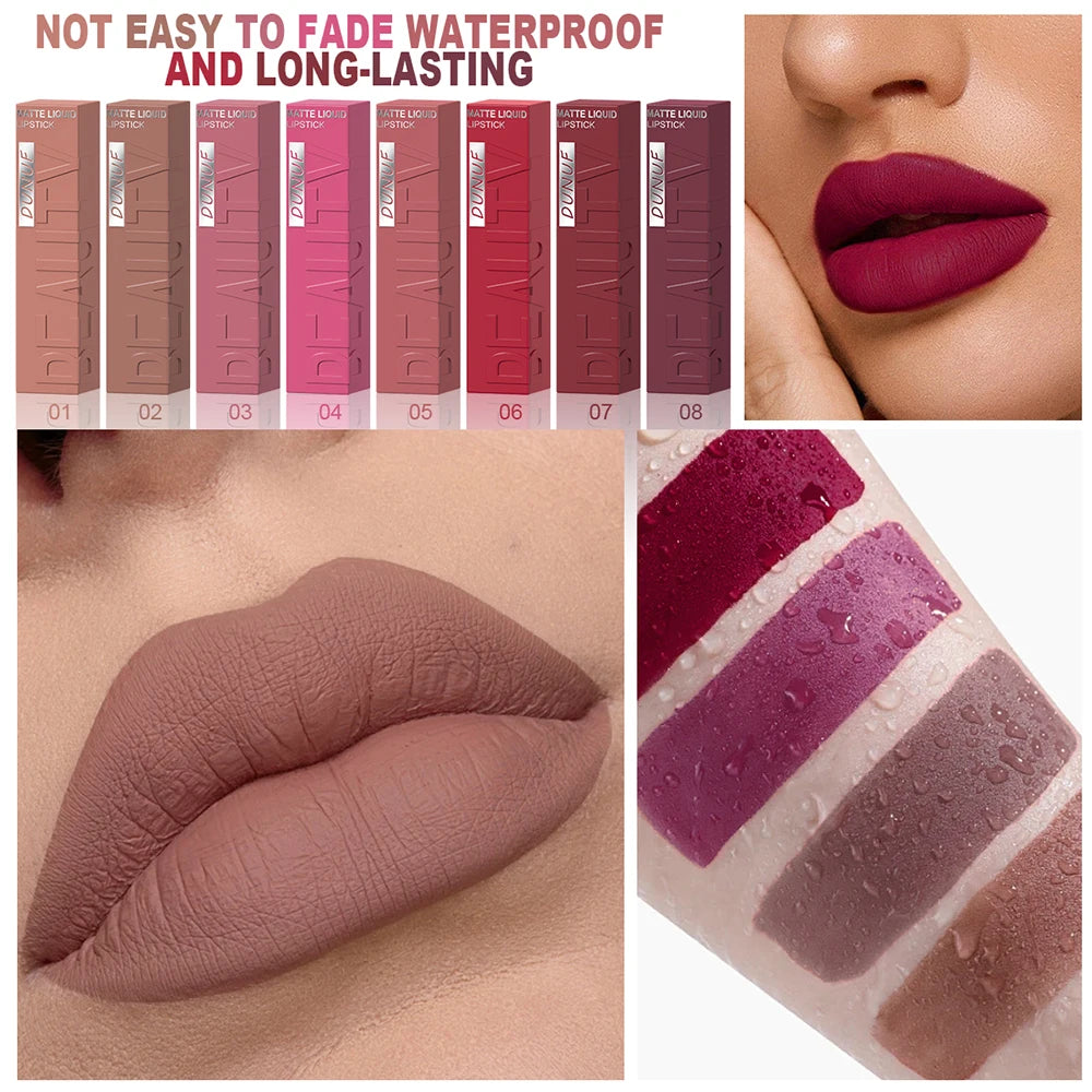 Matte Liquid Lipstick Set — Waterproof Long-Wear Non-Transfer Lip Color — view 3 of makeup