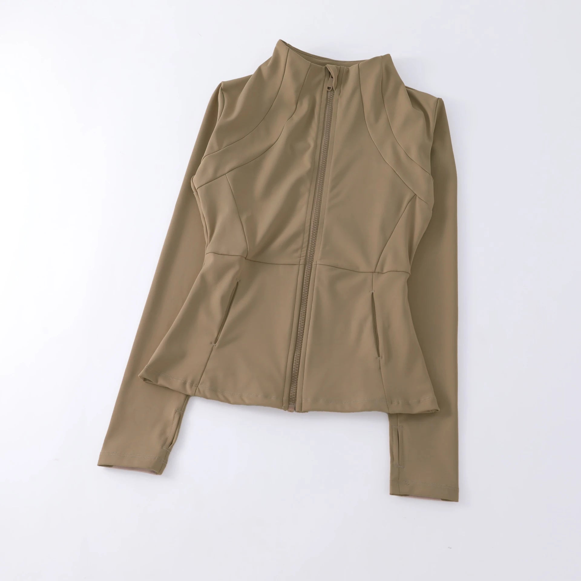 Women’s High-Elastic Yoga Coat — Round-Neck Loose Long-Sleeve Fitness Top — view 15 of sports & fitness