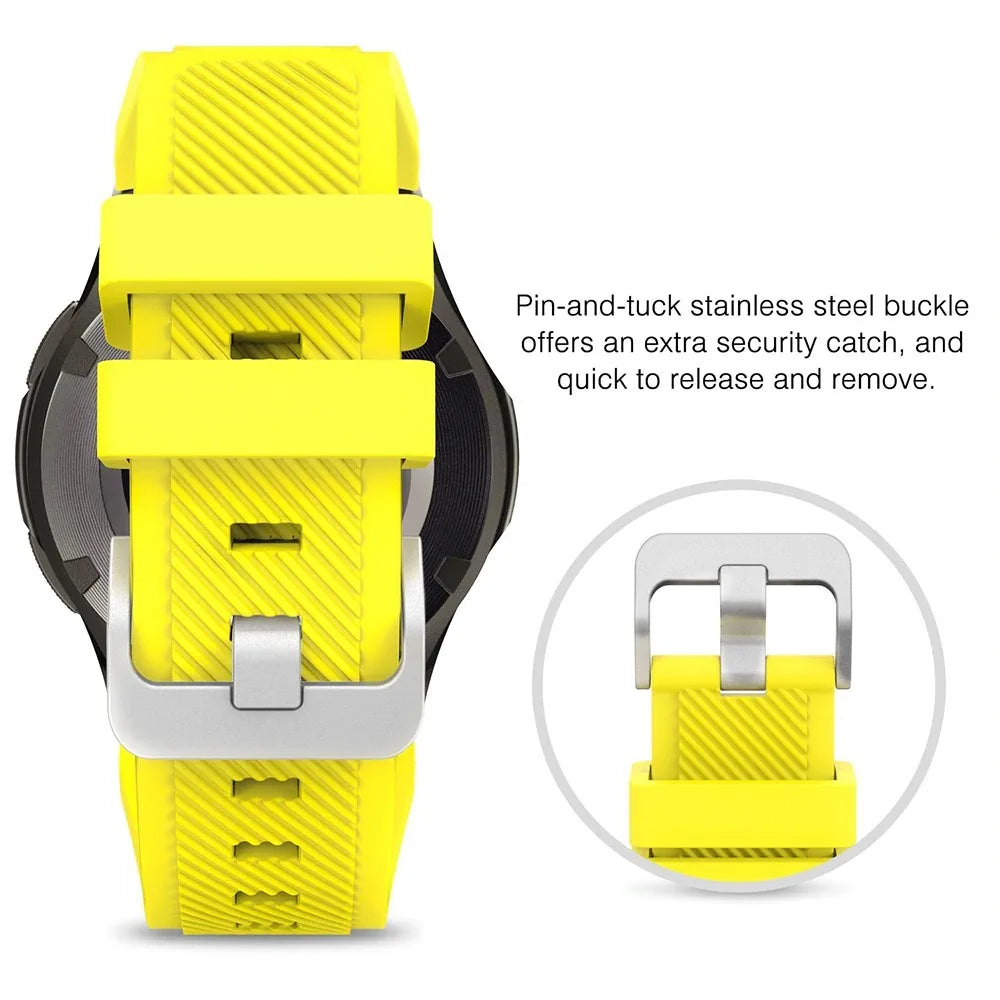 20/22mm Quick-Release Watch Strap for Samsung Galaxy Watch 6/5/4 & Gear S3 — Leather-Look Band — view 3 of watch straps