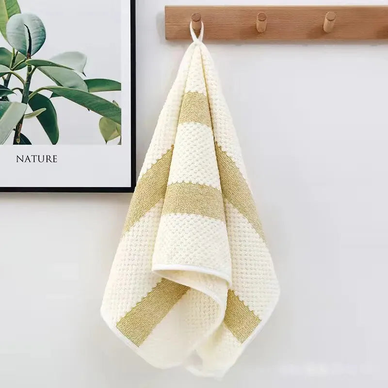 Bath Towels Cotton Washcloth Hotel Set — Solid-Color Soft Absorbent Multipurpose for Bathroom — view 5 of bath & towels