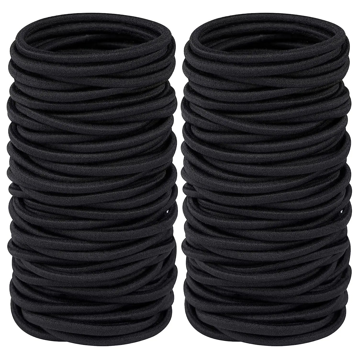 10/30/50pcs 4MM Black Ponytail Holder Elastic Hair Bands Scrunchies For Women Men Girl Lady Hairband Leagues Headband Accessory — view 10 of product