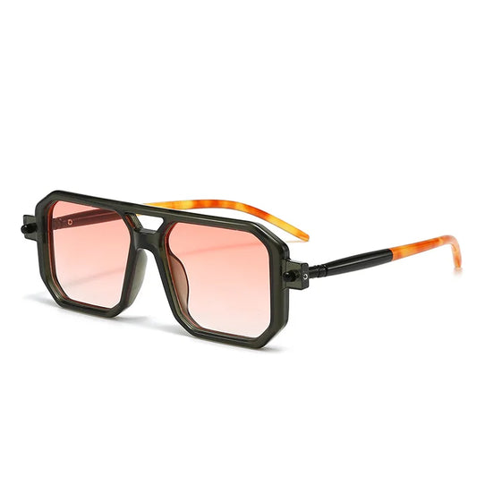 Square Pilot Sunglasses Classic — Vintage Retro Luxury Designer Women Men Hybrid UV400 Shades — view 1 of sunglasses
