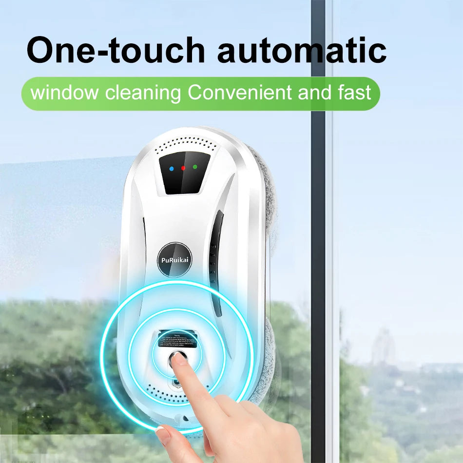 PuRuiKai AI smart automatic window cleaning robot for streak-free glass — view 4