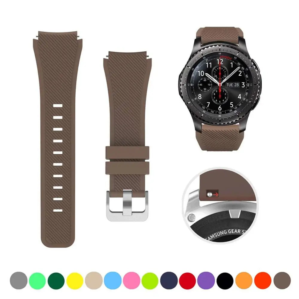 20/22mm Quick-Release Watch Strap for Samsung Galaxy Watch 6/5/4 & Gear S3 — Leather-Look Band — view 7 of watch straps
