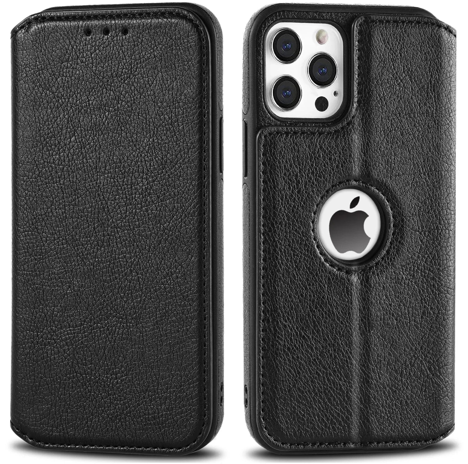 RFID-Blocking Leather Wallet Case for iPhone 11–16 Pro Max Slim Flip — view 7 of phone cases