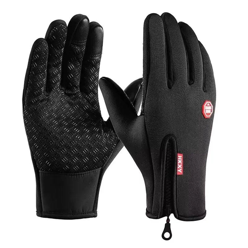 Winter Gloves Touchscreen Cycling Driving — Windproof Warm Non-Slip Cold-Weather Gloves — view 7 of gloves