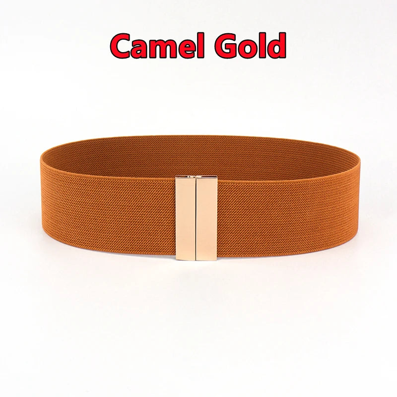 Belts Wide Elastic Women's Waist Belt — Cinch Coat & Dress Belt with Buckle — view 17 of belts
