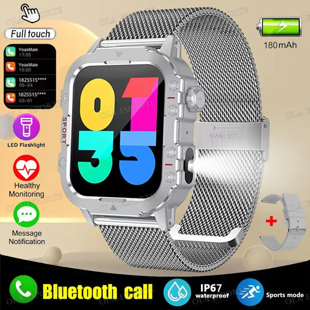 2025 Men's Military Smart Watch — IP67 3ATM Waterproof Outdoor Sports Smartwatch — view 13 of smart watches