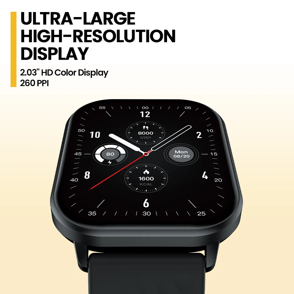 Zeblaze GTS 3 Smart Watch — 2.03in Voice Calling HD 100+ Sports Modes Smartwatch — view 2 of smart watches