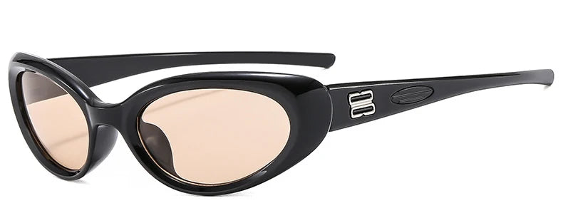 Women's Y2K Oval Sunglasses — Vintage Cat-Eye UV400 Retro Shades (Unisex) — view 12 of sunglasses